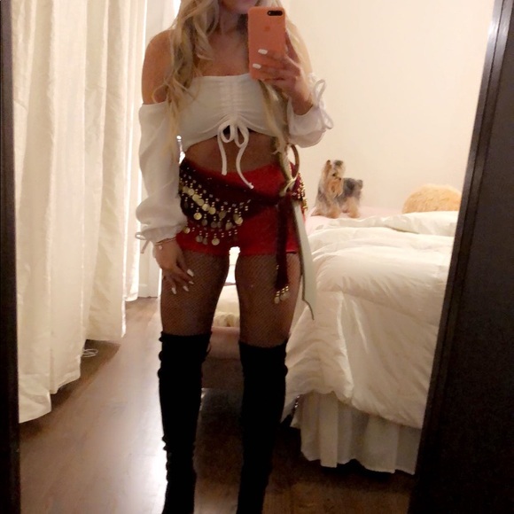 Prettylittlething White Long Sleeve Crop Top - Picture 3 of 4